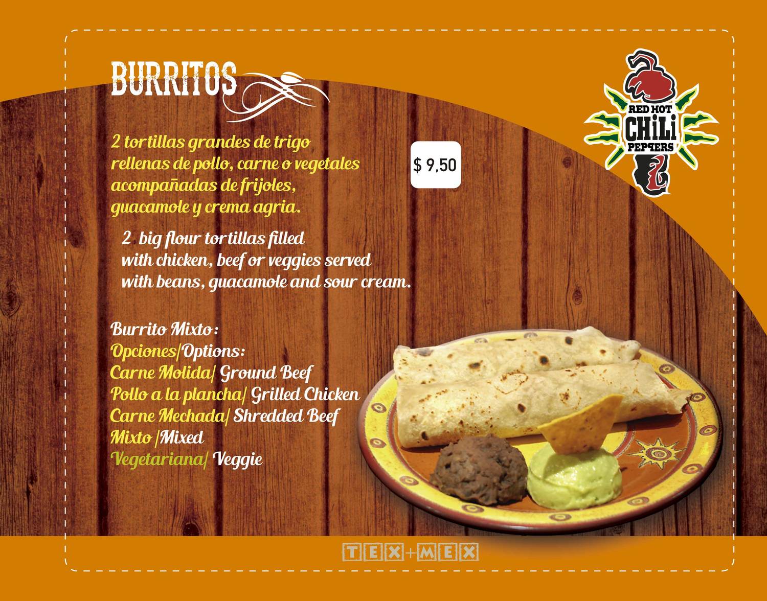 <span style="font-weight: bold;">BURRITOS</span><br>